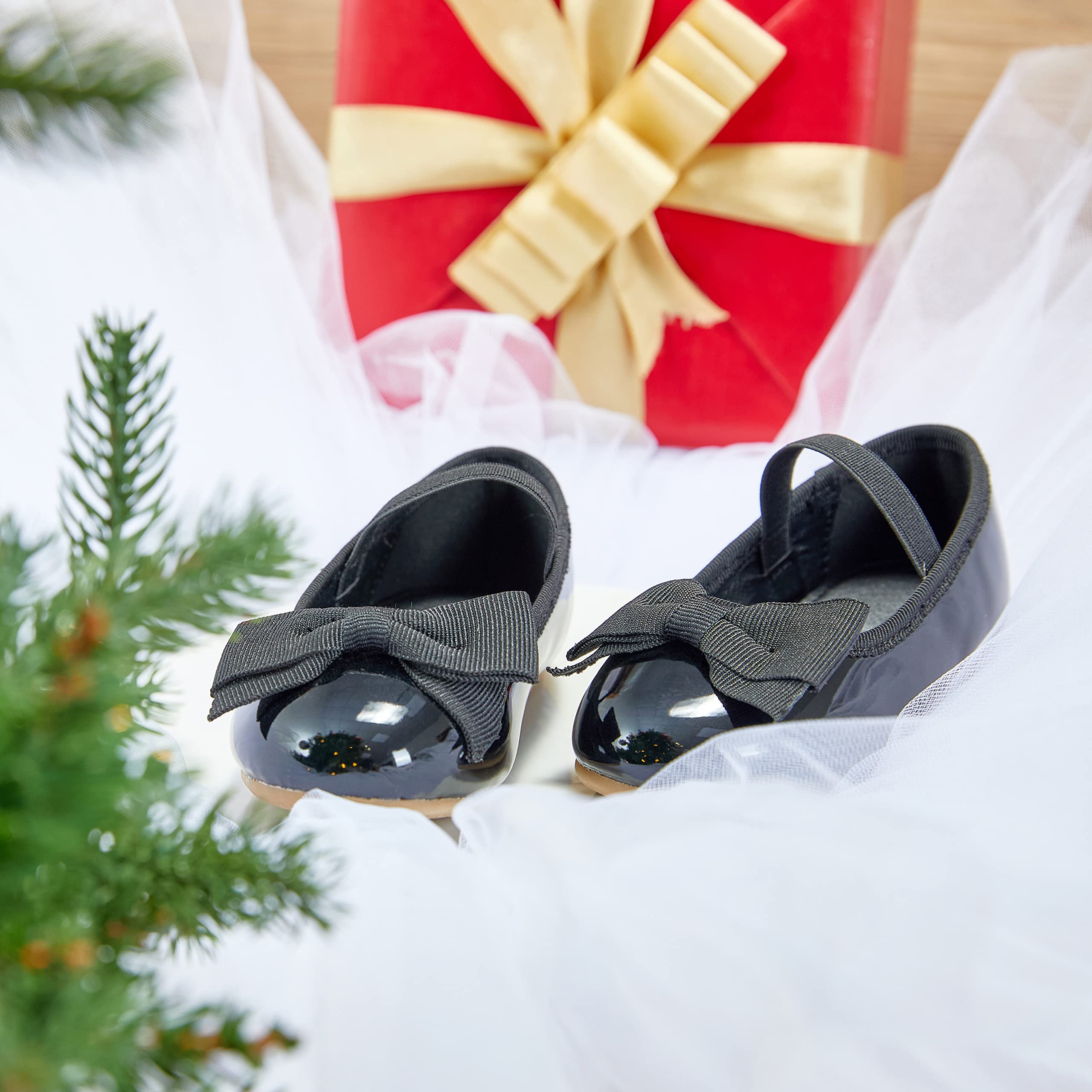 THEE BRON Toddler Girls Mary Jane Flats - Comfortable Ballet Dress Shoes for Little Girls | Perfect for Weddings, Parties & Special Occasions