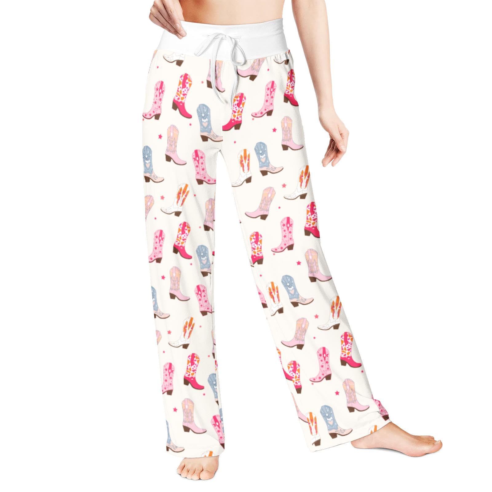 Women's Comfy Pajama Pants - Soft Stretchy Lounge Pants with Drawstring Waist & Wide Leg Design for Sleep, Yoga & Home Relaxation | Perfect for Nightwear, Lounging & Casual Wear
