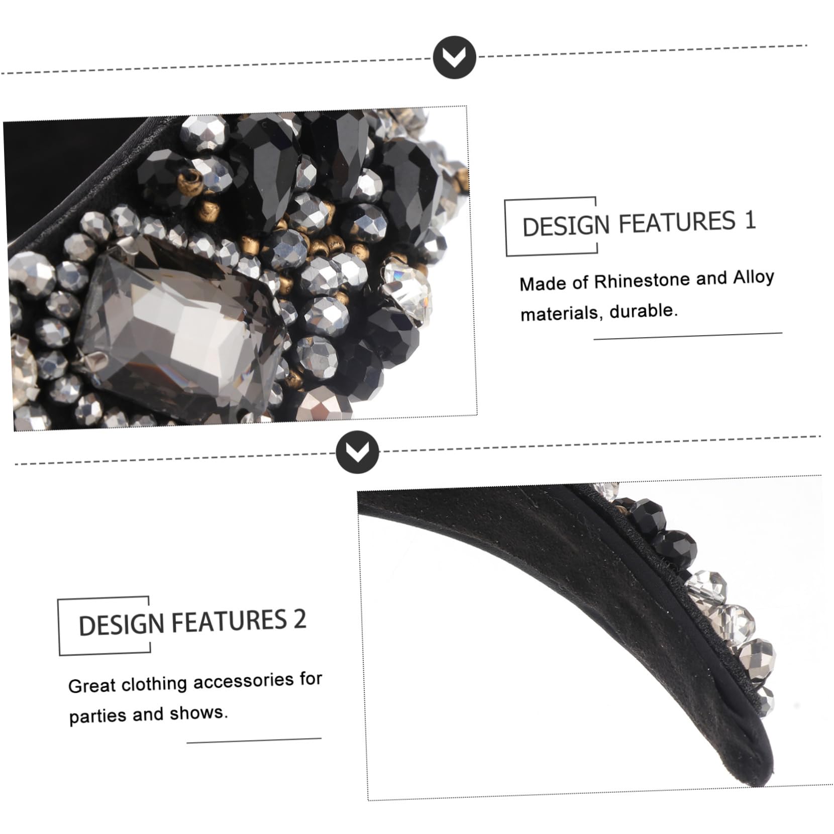 Sparkling Rhinestone Headband for Women - Elegant Bejeweled Hair Hoop with Glittering Crystals | Perfect for Weddings, Parties & Special Occasions