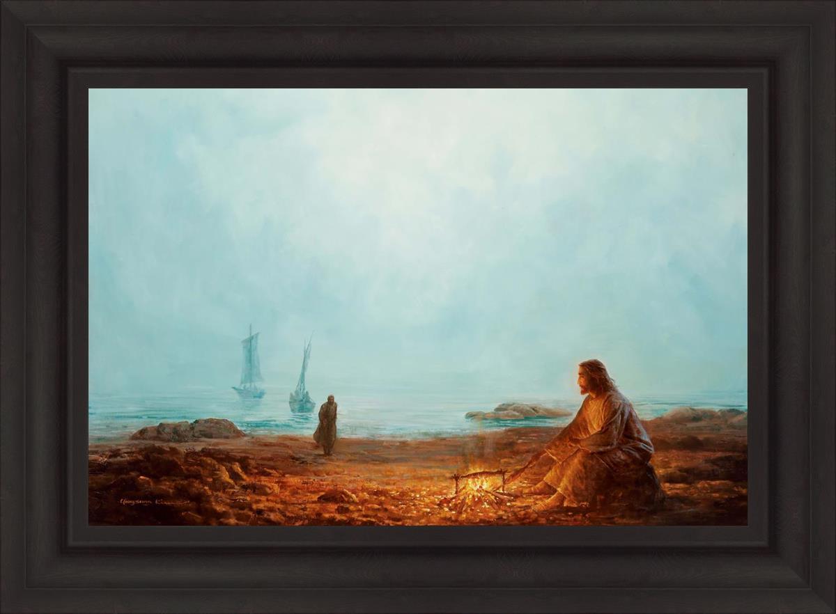 By The Shore By Yongsung Kim - Coastal Wall Art Print for Beach House Decor, Ocean Themed Living Room & Bedroom