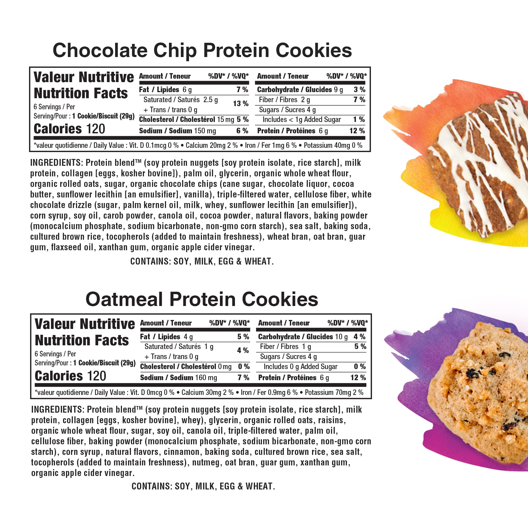 Smart for Life High Protein Cookie Diet - Low Carb Meal Replacement Cookies with Chocolate Chip & Oatmeal Raisin (2-Week Variety Pack) - High Fiber Keto Snacks for Weight Loss, Office Break, and On-the-Go Nutrition