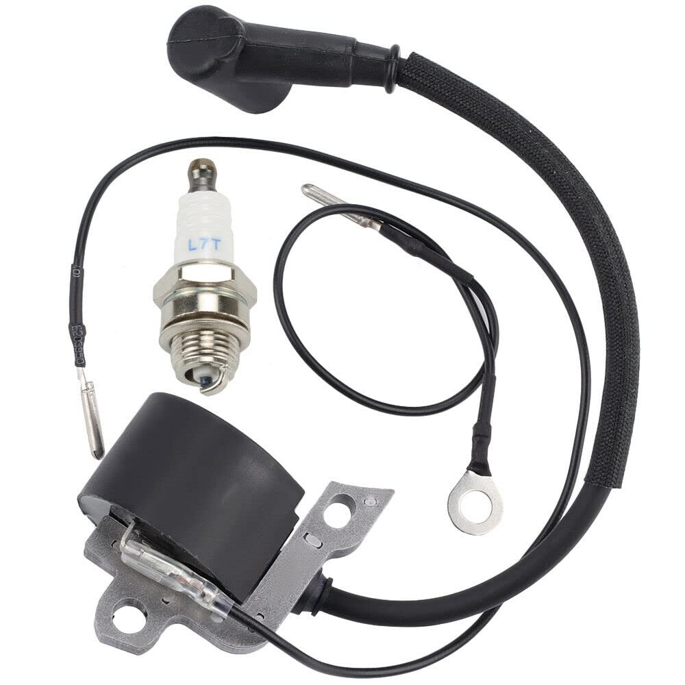 Stihl MS260 MS290 MS380 Chainsaw Replacement Ignition Coil & Spark Plug Kit - Compatible with Machine 0000 400 1300 - Perfect for Forestry Work, Tree Cutting & DIY Landscaping Projects
