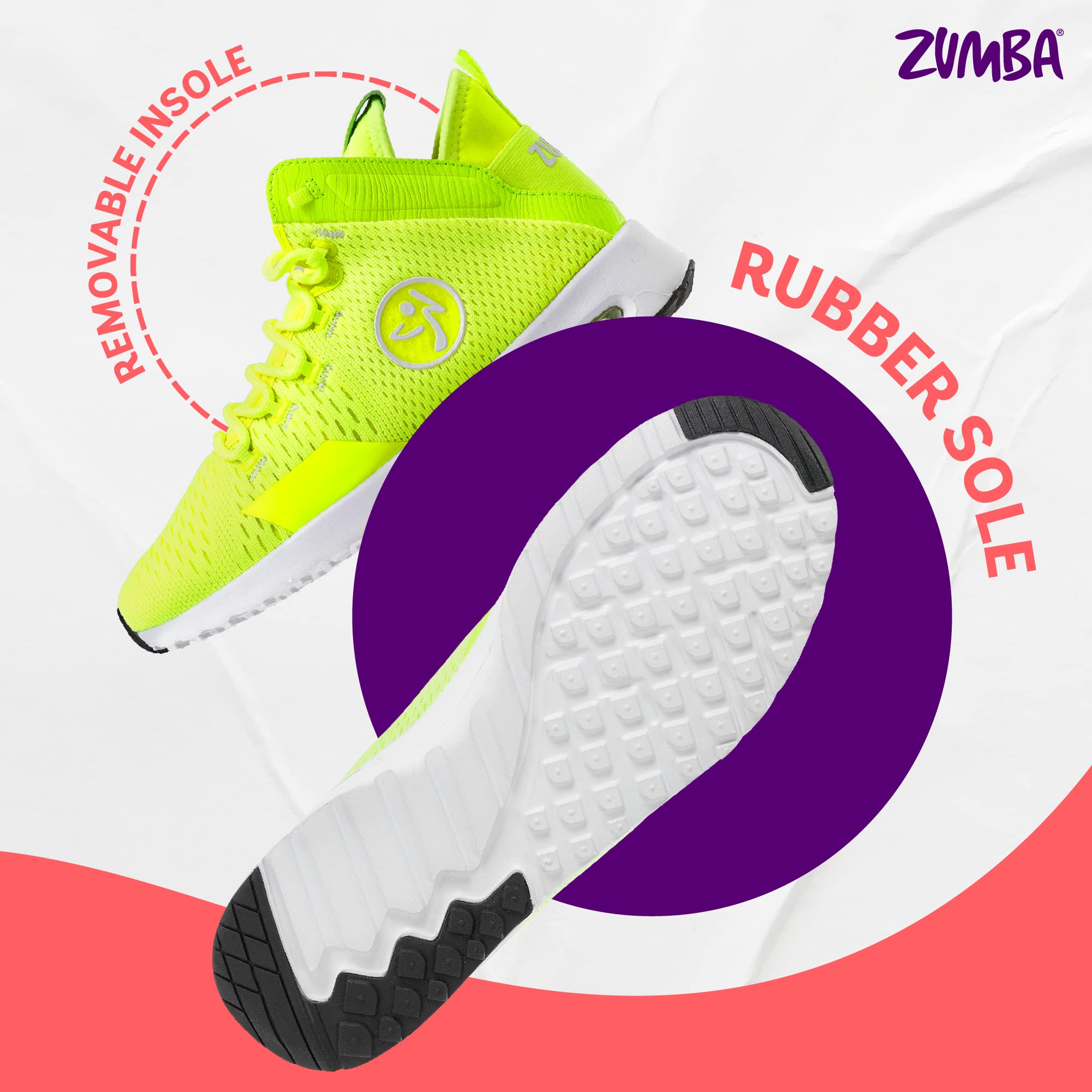 Zumba Women's Air Classic Remix Sneakers - Lightweight Dance Shoes for Zumba Fitness, Latin Dance & Workouts - Perfect for Dance Classes, Gym & Casual Wear