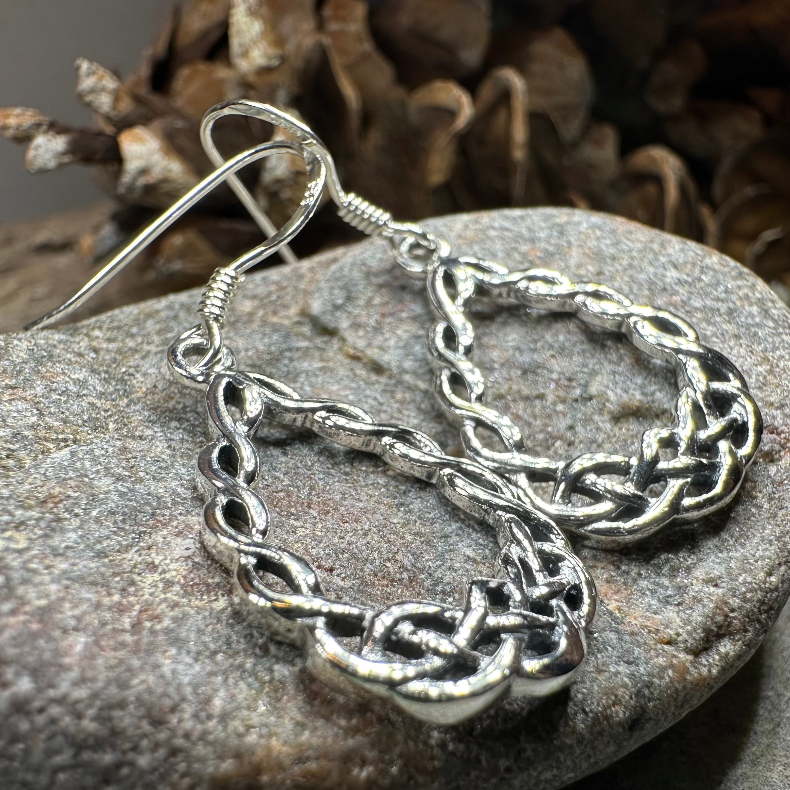 Celtic Knot Earrings for Women - Sterling Silver Irish Claddagh Dainty Drop Earrings | Perfect for St. Patrick's Day, Weddings & Special Occasions