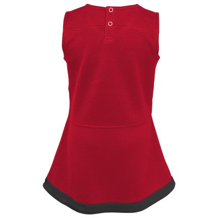 Nebraska Huskers Girls Cheerleader Dress for Kids - Cheer Captain Outfit for Game Day, Pep Rallies & School Spirit Events