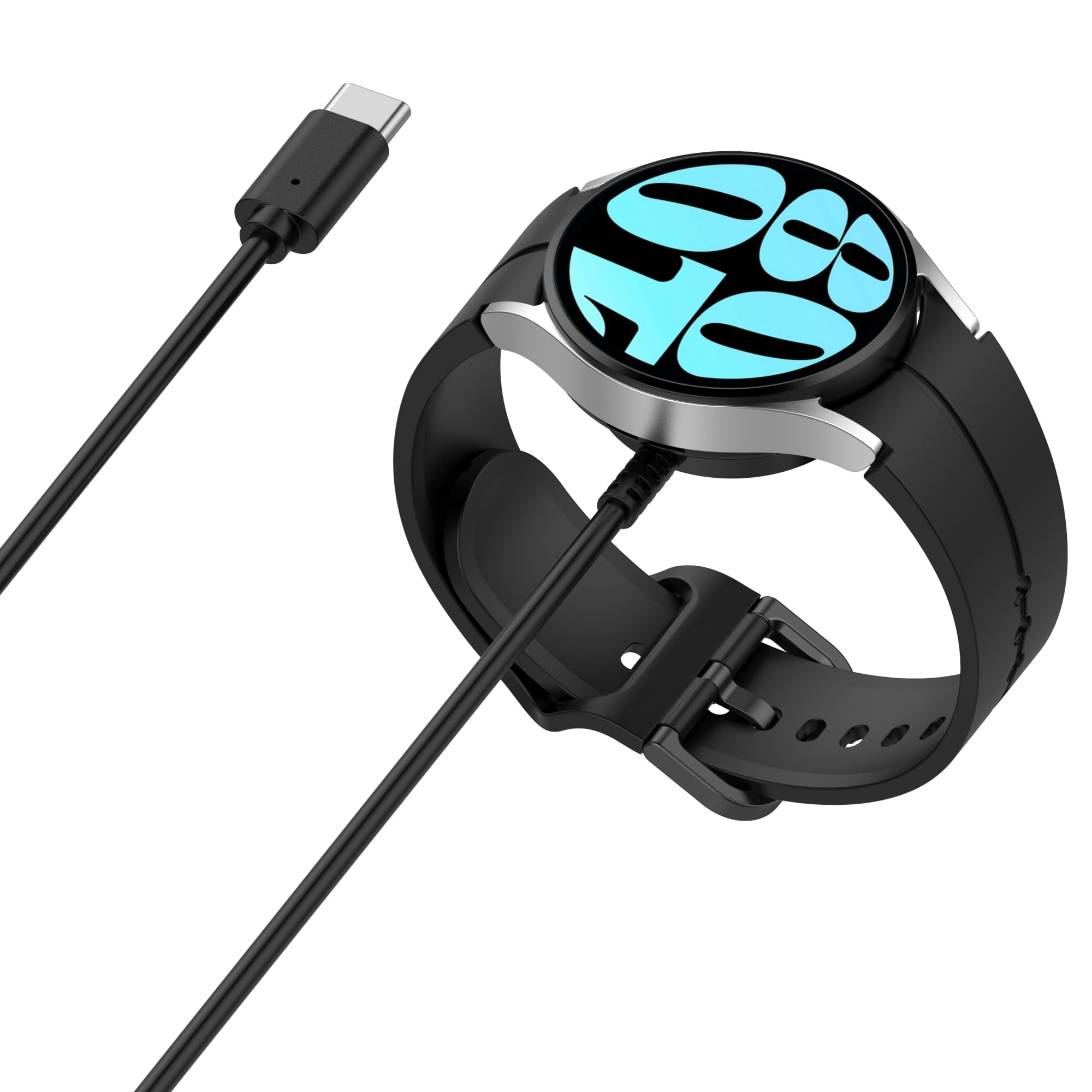 Fast Charging Samsung Galaxy Watch Ultra Charger - Compatible with Galaxy Watch 7/6/5/4 & Other Samsung Smartwatches - Portable USB-C Charging Cable for Home, Office & Travel Use