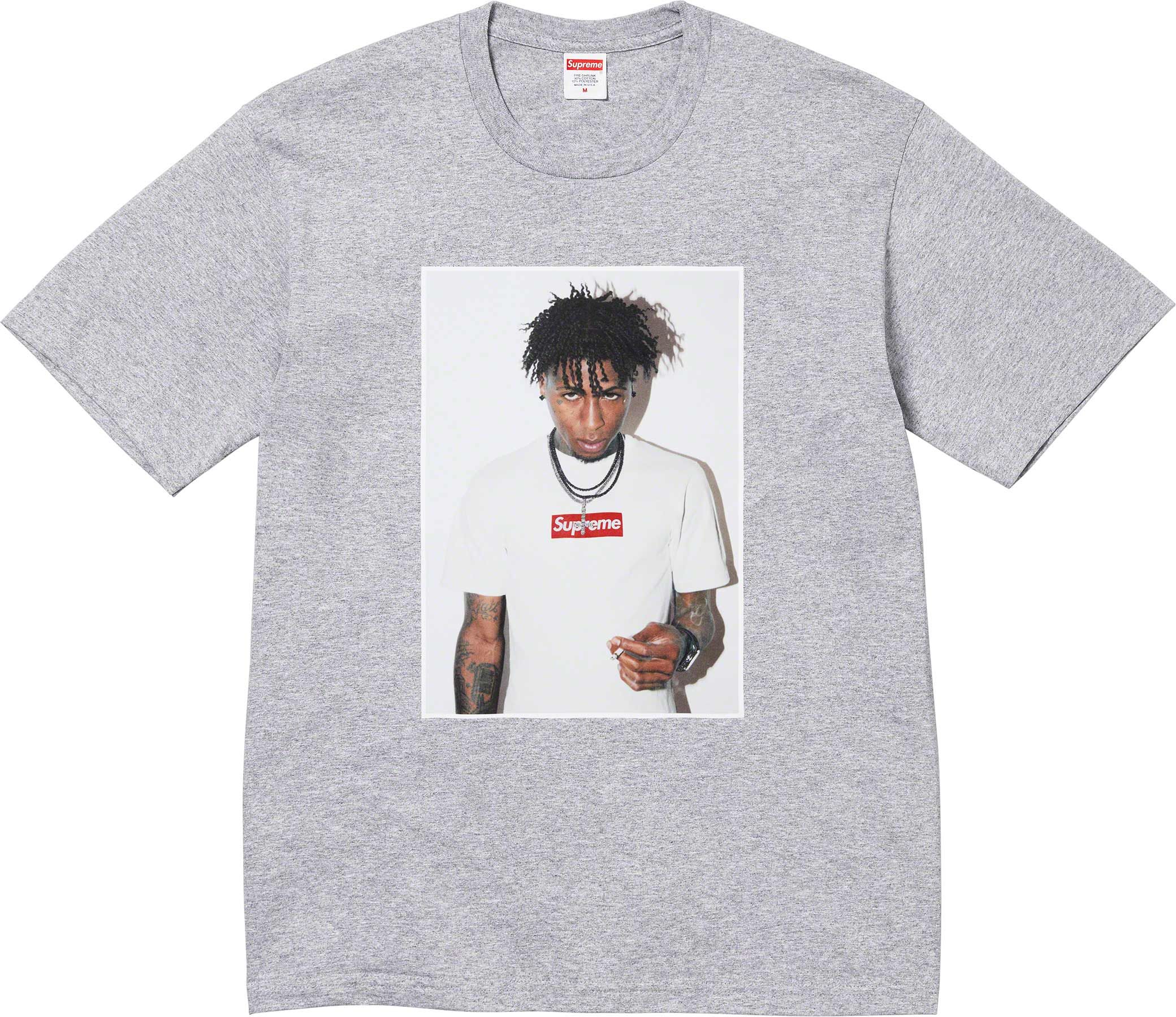 Supreme NBA YoungBoy Official T-Shirt - Grey Cotton Tee for Men - Streetwear Fashion & Hip Hop Style - Perfect for Concerts, Casual Wear & Fan Merch