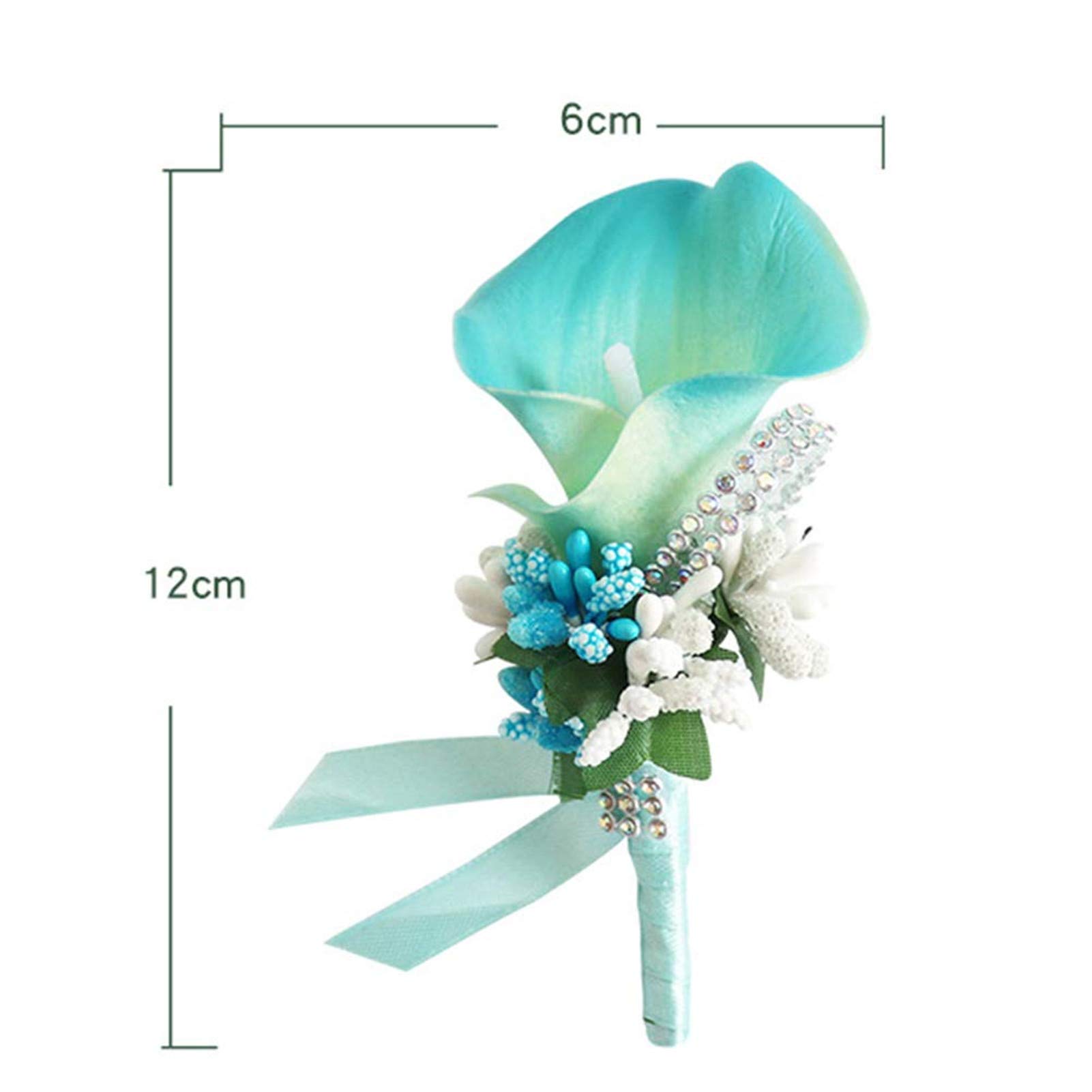 Elegant Groomsmen Boutonniere - Real Touch Rose Flower Brooch for Weddings, Prom, Parties & Formal Events | Perfect for Groom, Best Man & Bridal Party