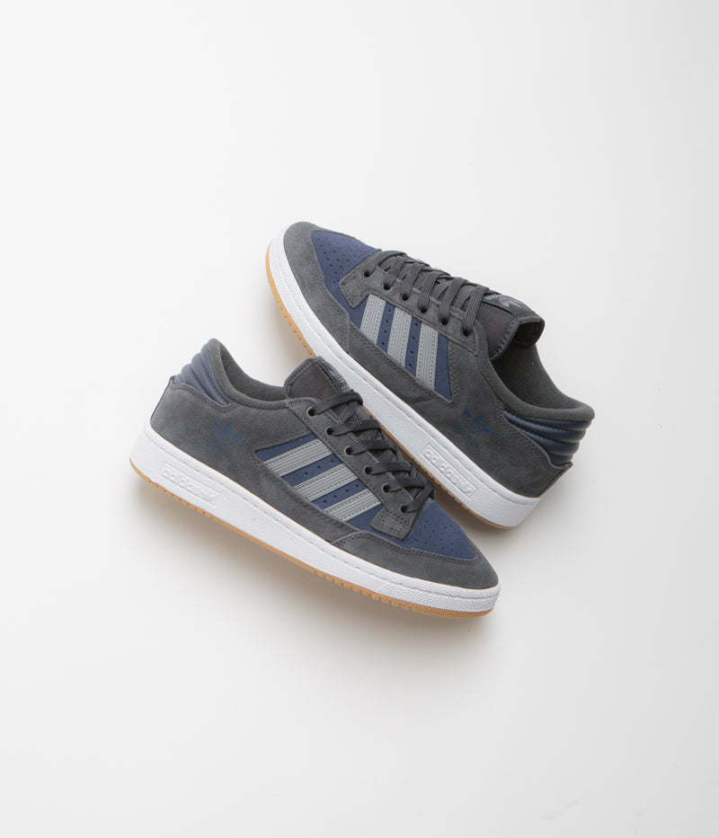 Adidas Centennial 85 Low ADV Sneakers - Carbon Grey Navy Retro Basketball Shoes for Men | Vintage Style Casual Wear & Street Fashion