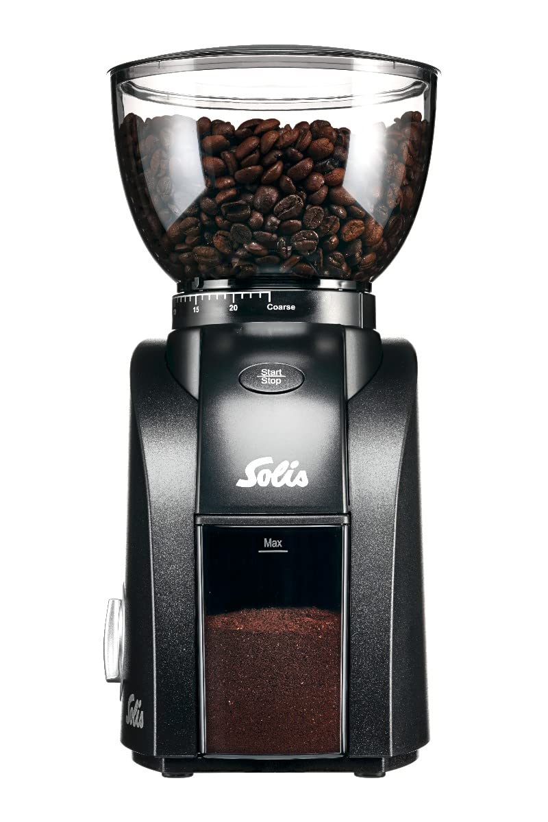 Scala Zero Static Coffee & Espresso Grinder - Black - Electric Burr Grinder for Fresh Ground Coffee, Perfect for Home Baristas & Espresso Lovers (Ideal for Morning Brews & Coffee Shops)