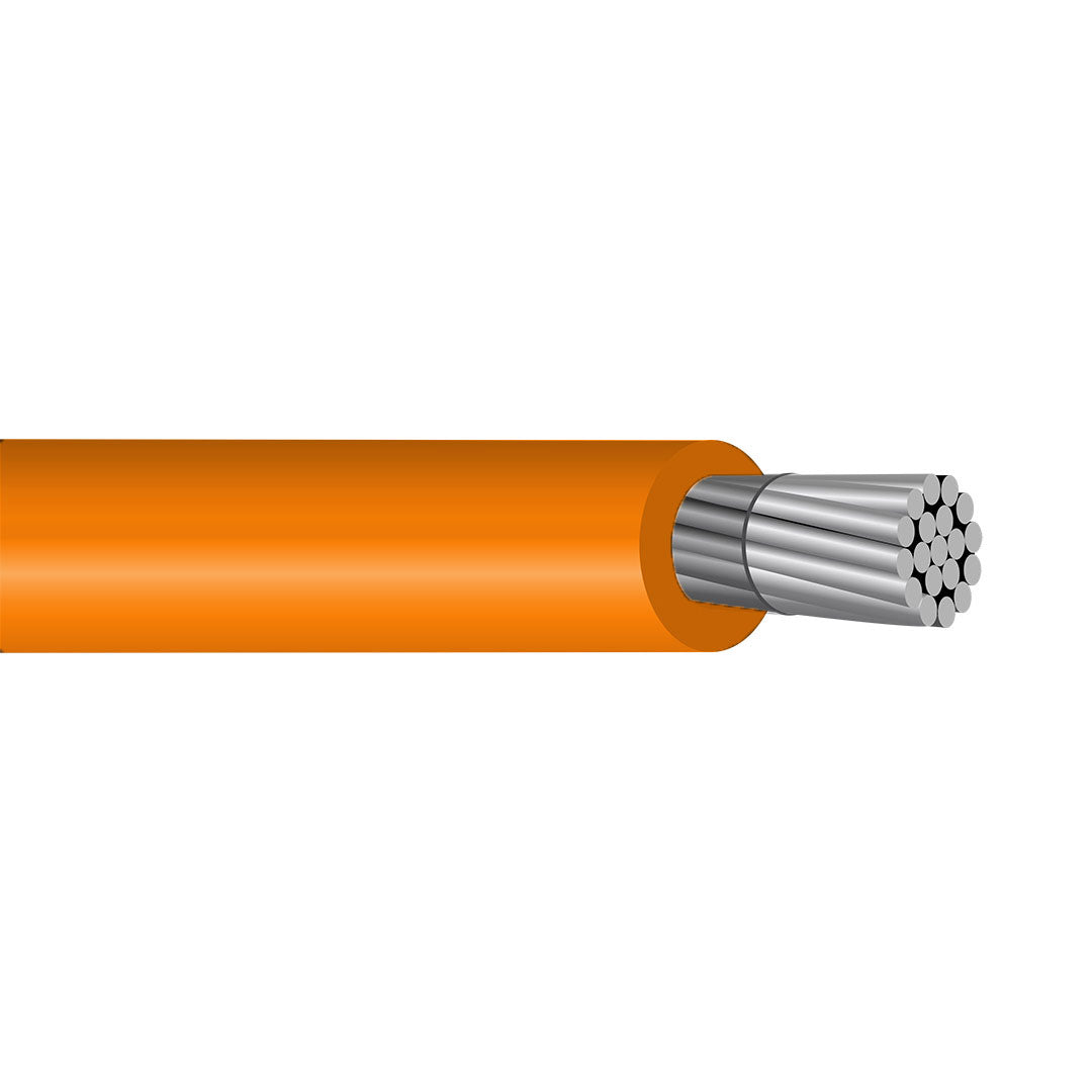1 AWG THHN/THWN-2 Aluminum Building Wire - 600V PVC Insulated Nylon Jacket Electrical Cable for Commercial & Residential Wiring Projects