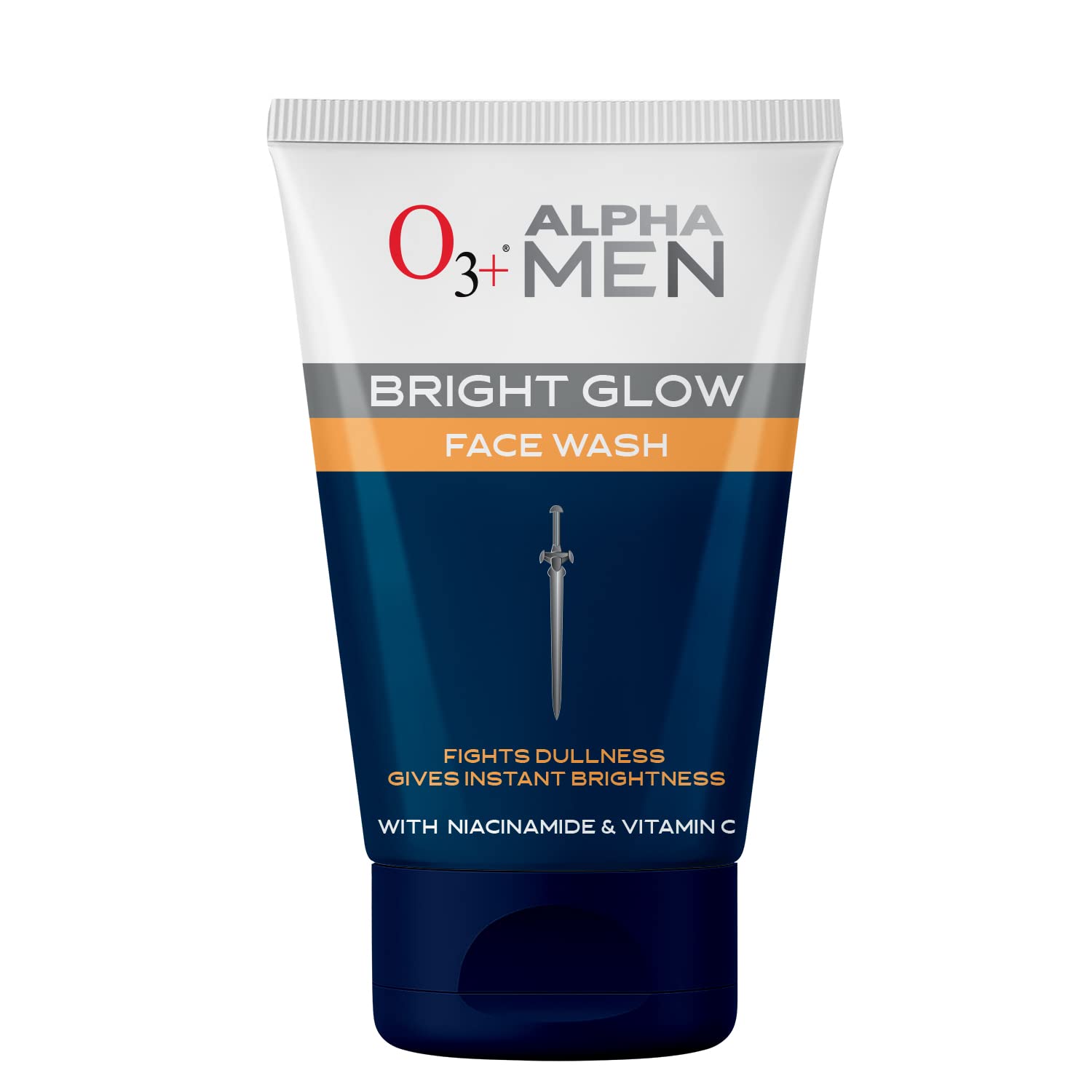O3+ ALPHA MEN Bright Glow Face Wash 50g - Deep Cleansing & Brightening Facial Cleanser for Men - Perfect for Daily Skincare & Acne Treatment