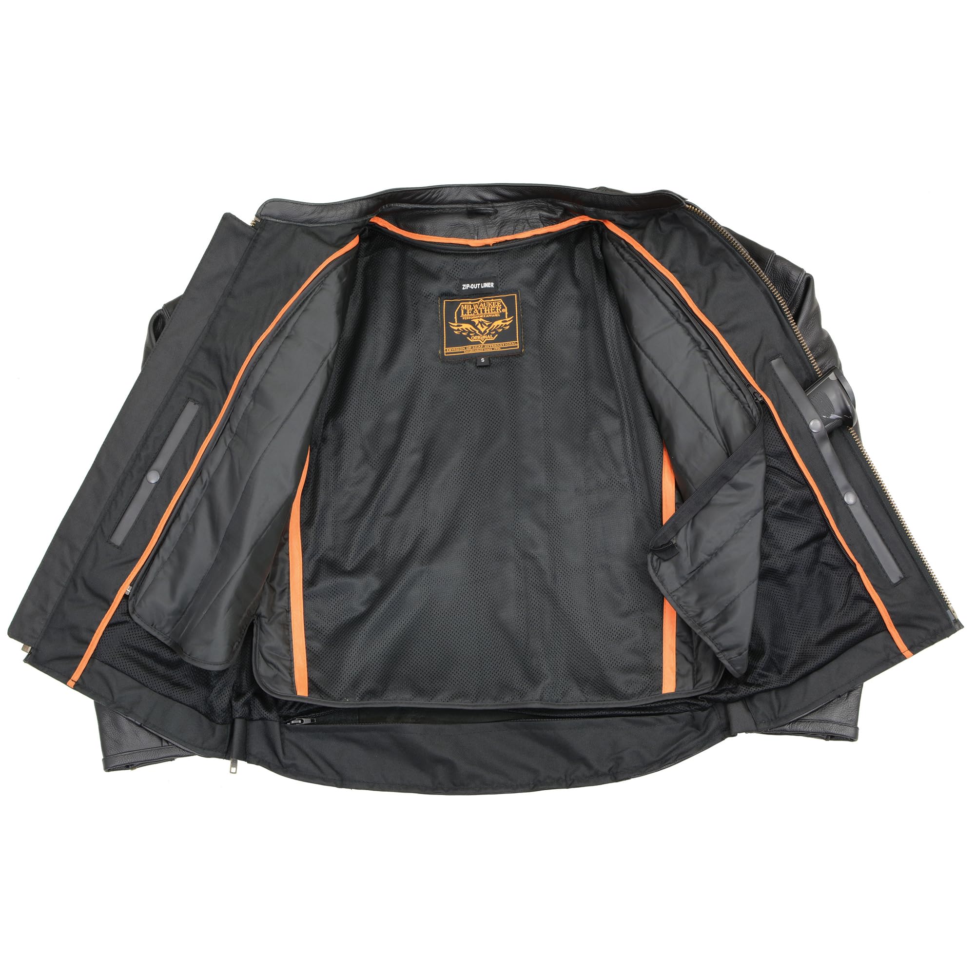 Milwaukee Leather Men's Sporty Scooter Crossover Jacket LKM1725 - XL | Motorcycle Riding Gear for Men | Perfect for Commuting, Cruising & Urban Riding