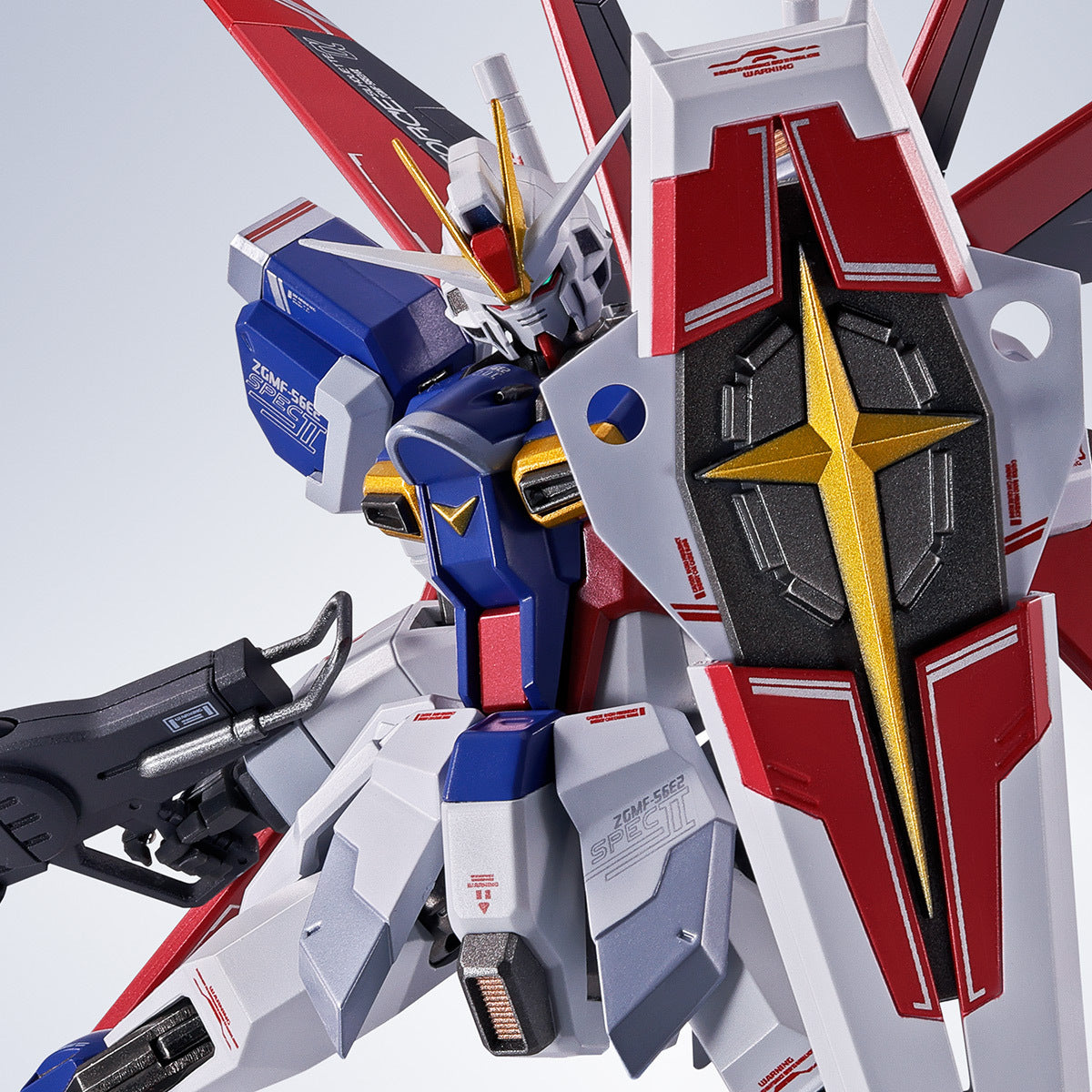 Bandai Metal Robot Spirits Gundam Seed Freedom Force Impulse Gundam Spec II Action Figure - High-Quality Collectible Model Kit for Anime Fans & Display