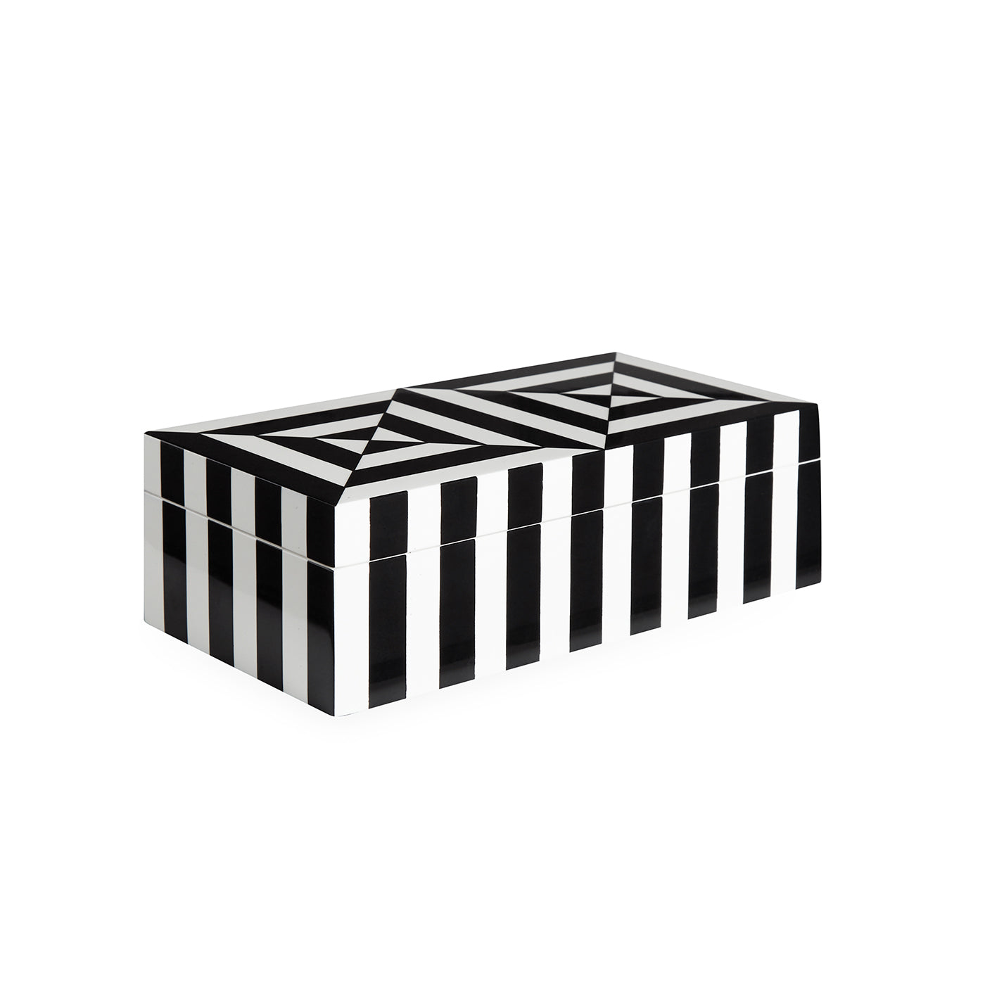 Small Op Art Lacquer Box - Handmade Decorative Storage Box for Jewelry, Trinkets & Keepsakes | Perfect for Home Decor, Gift Giving & Organizing Small Items