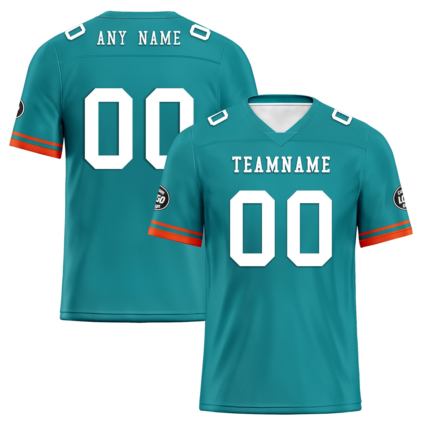 Custom Green Miami Personalized Authentic Football Jersey FBJ02 D020263 - High-Quality Embroidered NFL Style Jersey for Men, Women & Youth - Perfect for Game Day, Tailgating & Fan Events