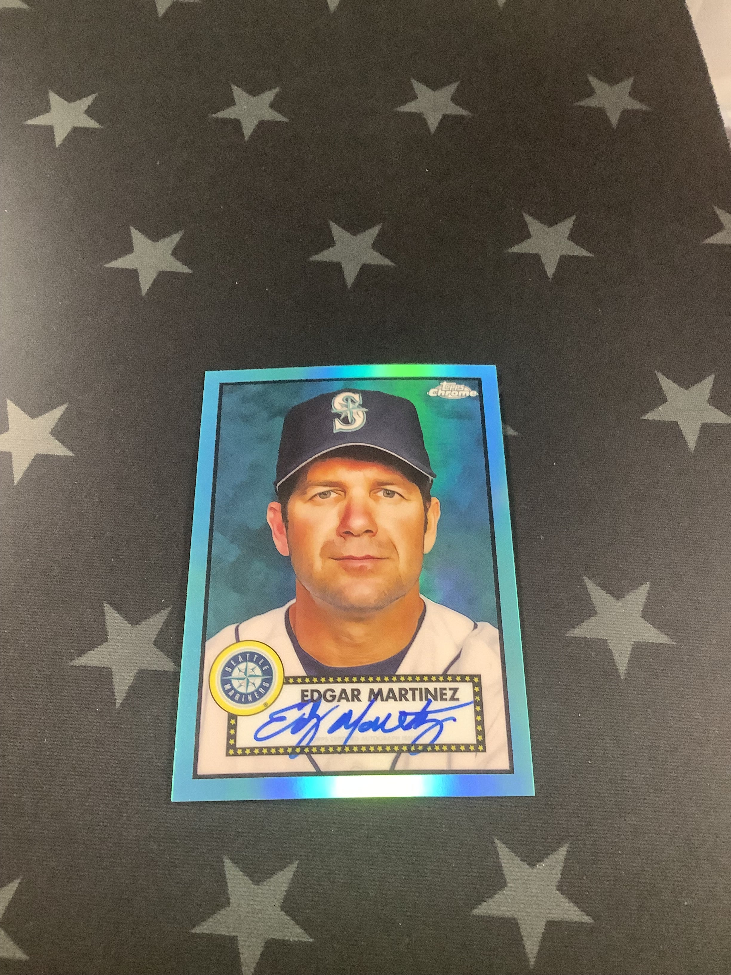 2021 Topps Chrome Platinum Anniversary Edgar Martinez #PA-EMR /150 Baseball Card - Rare Collectible for MLB Fans & Sports Memorabilia Enthusiasts