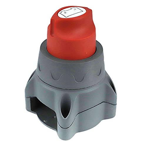 700RV Heavy Duty Battery Isolator Disconnect Switch - Universal Fit for Cars, Trucks, Tractors, RVs & Racing Vehicles (Black Red) - Prevent Battery Drain & Enhance Safety During Storage or Maintenance