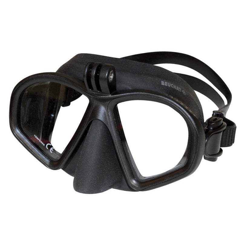 Beachcomber GP1 Spearfishing Mask - Anti-Fog Scuba Diving Goggles with Tempered Glass for Snorkeling, Freediving & Underwater Hunting - Perfect for Ocean Adventures & Marine Exploration