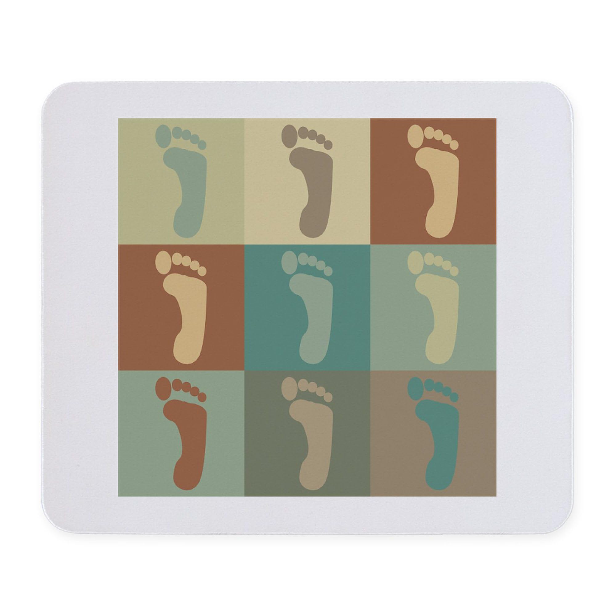 Non-Slip Rubber Gaming Mouse Pad with Podiatry Pop Art Design - Perfect for Office, Home & Gaming Setup | CafePress