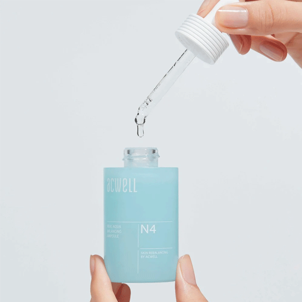 Acwell Real Aqua Balancing Ampoule 35ml - Hydrating Facial Serum for Dry & Sensitive Skin | Korean Skincare for Daily Moisturizing Routine & Night Care