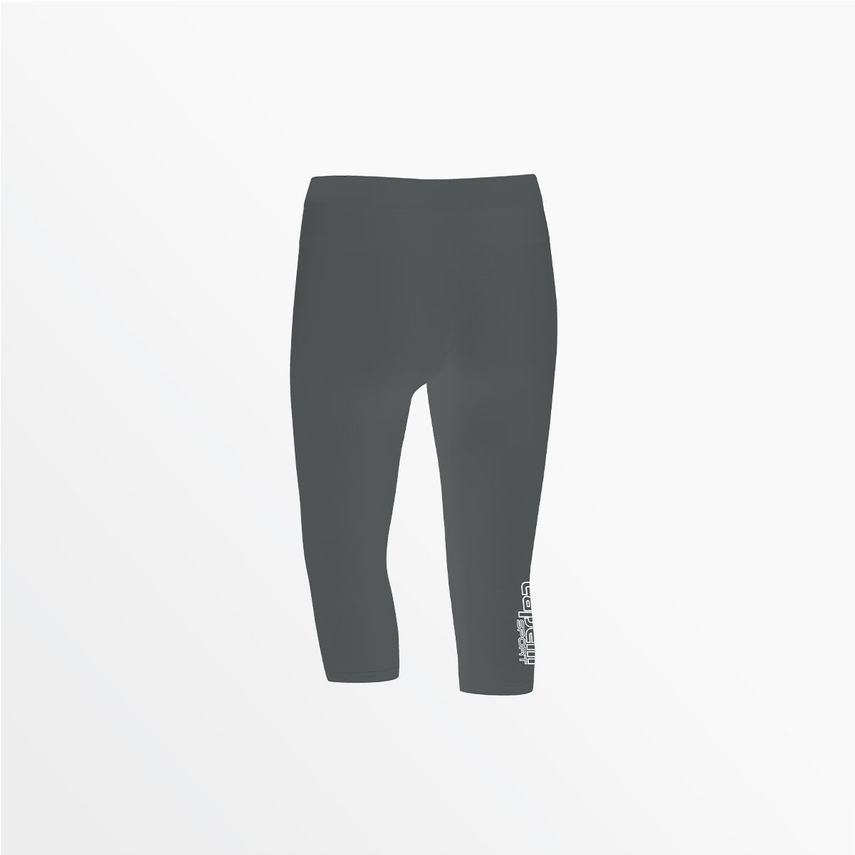 Women's Mid Rise Logo 3/4 Cotton Leggings - Comfortable Stretchy Yoga Pants for Workout, Running & Lounge Wear