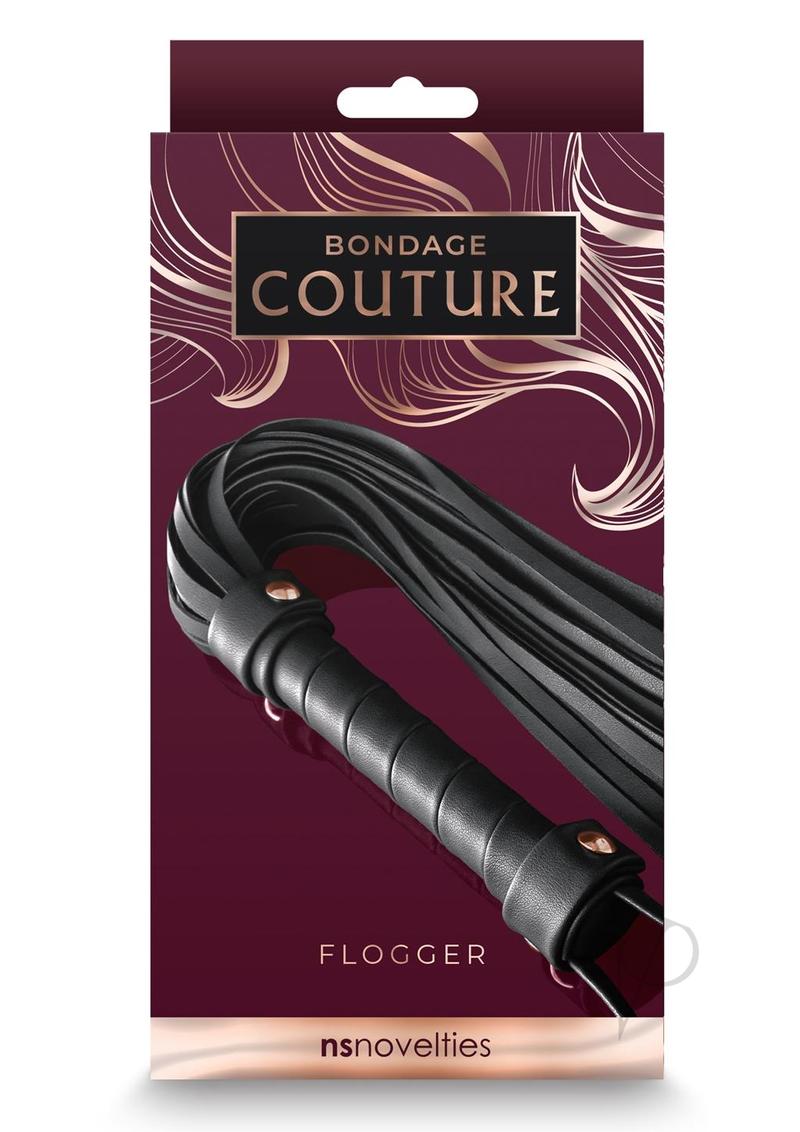 Premium PU Leather Flogger for BDSM - Black Bondage Whip for Sensual Play, Spanking & Roleplay - Perfect for Couples & Adult Playtime