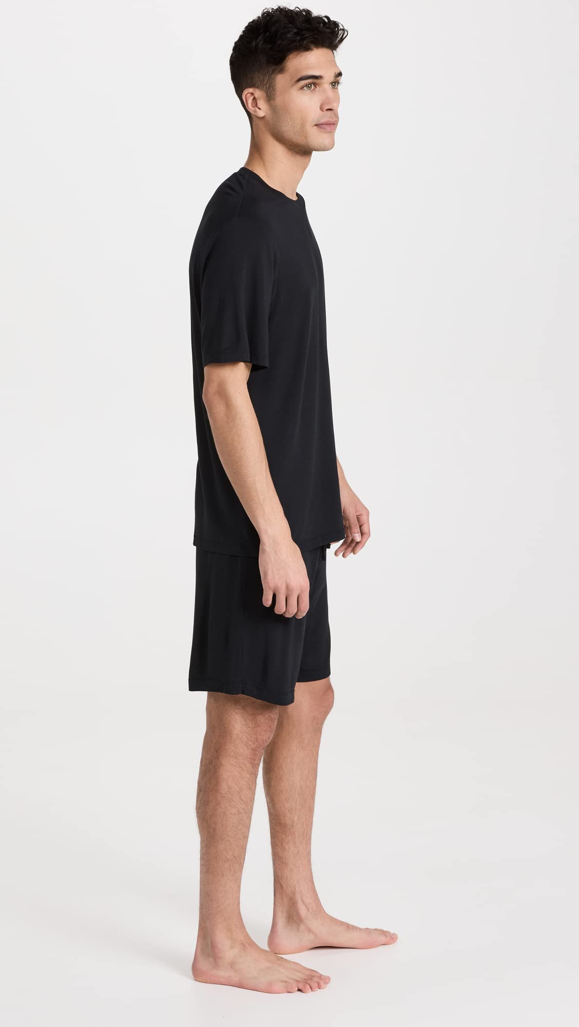 Eberjey Men's Henry Short Pajama Set - Soft Cotton Sleepwear for Lounge & Travel - Perfect for Summer Nights & Relaxing at Home