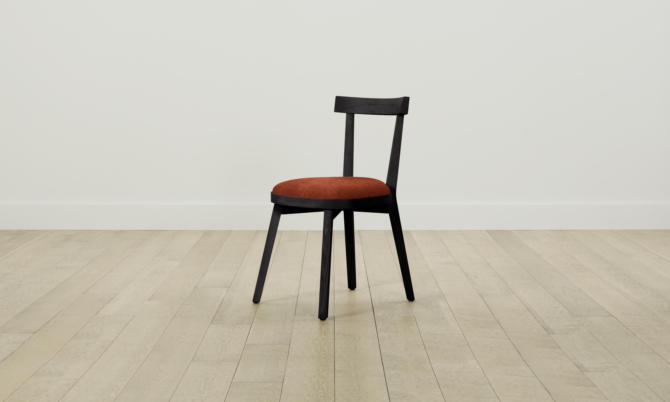 Allen Dining Chair - Modern Mohair Upholstered Seat with Spice Color - Perfect for Kitchen, Dining Room & Home Office