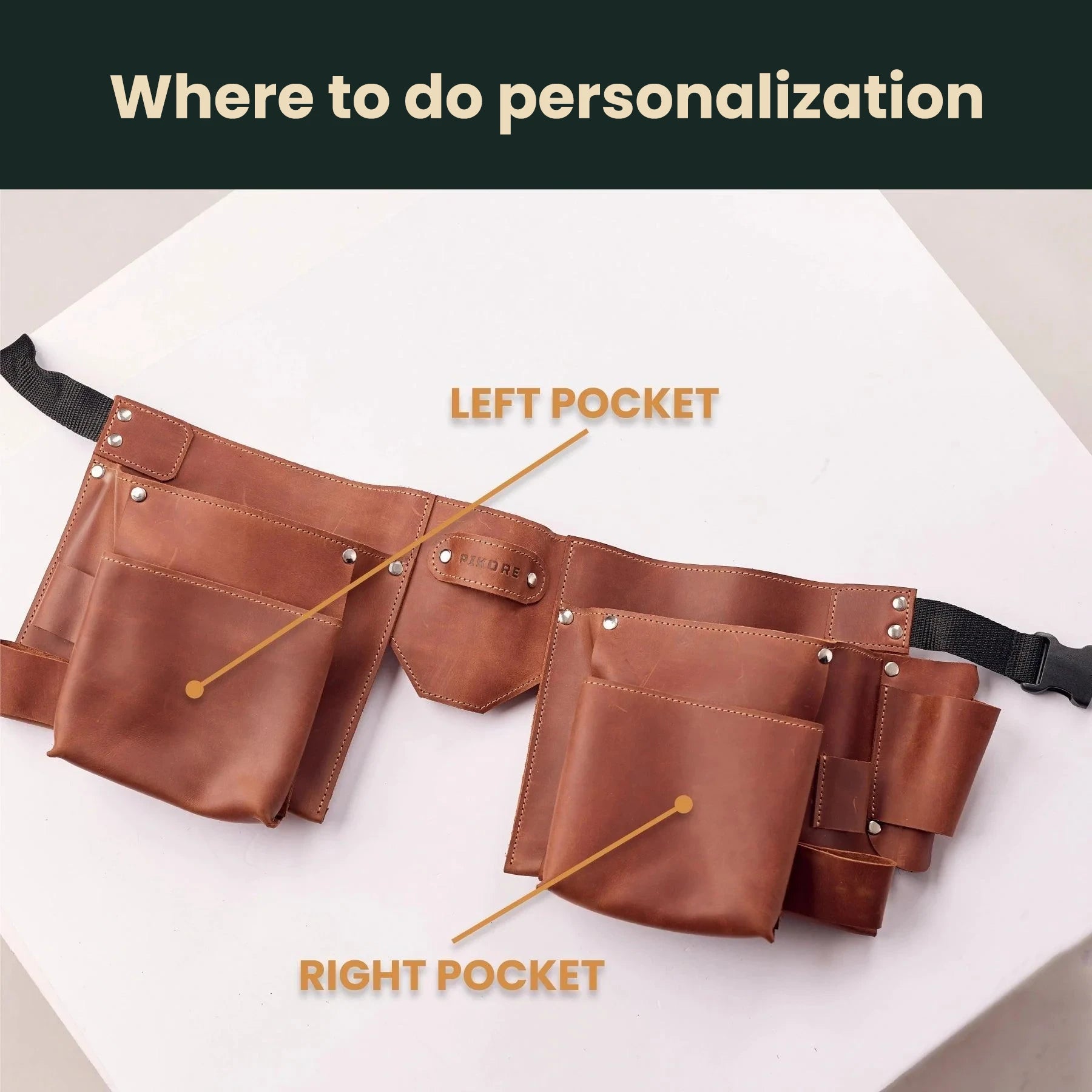 Heavy Duty Tool Belt Holster for Carpenters & Construction Workers - Adjustable & Durable Work Belt Holder for Hammers, Drills & Tools - Perfect for DIY Projects & Professional Job Sites