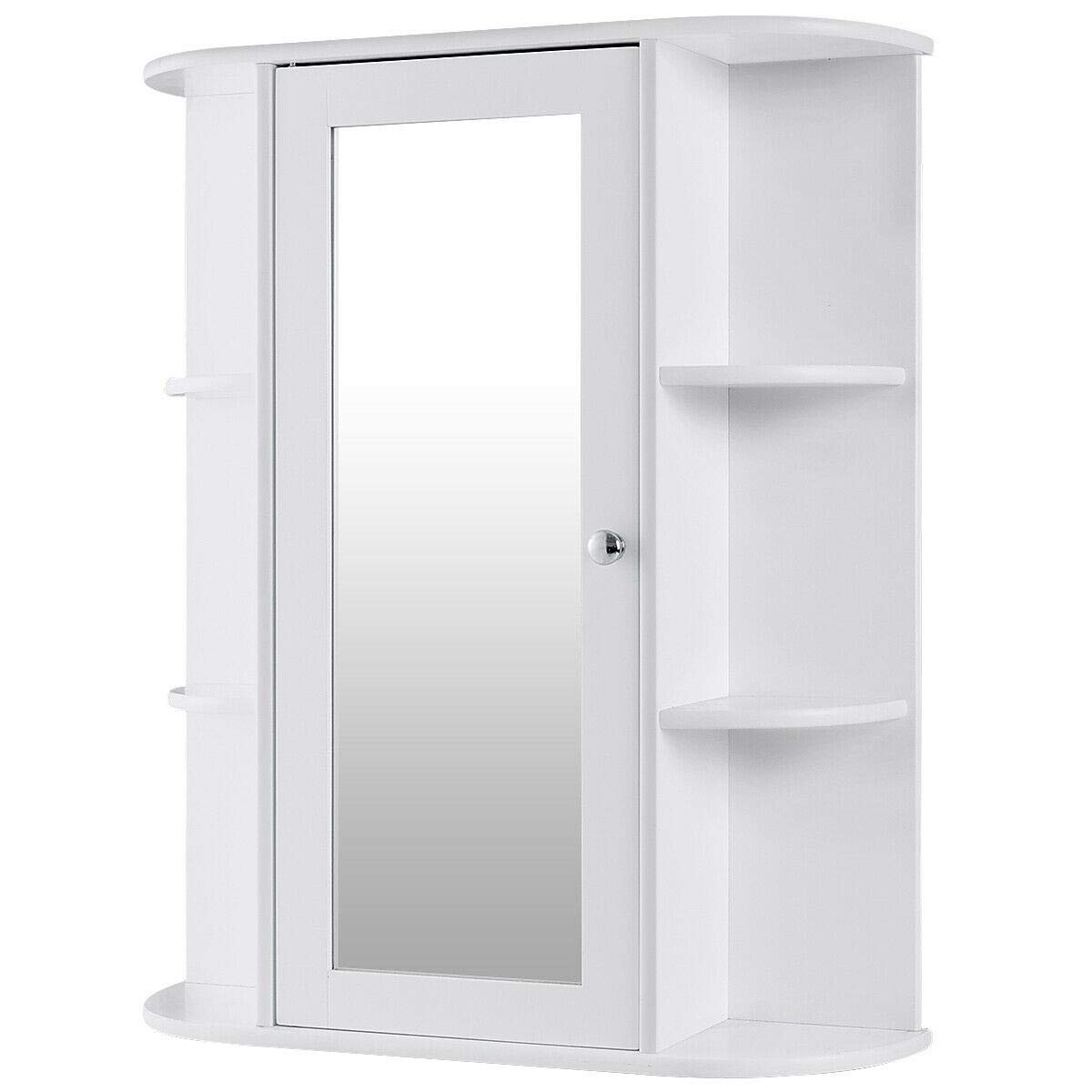 Wall Mount Bathroom Medicine Cabinet with Glass Door - 6.5