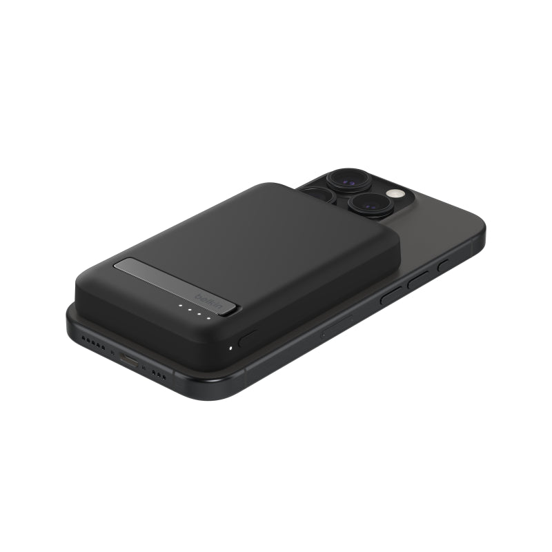 Belkin 5000mAh Qi2 Certified Wireless Power Bank - Fast Charging Portable Battery for iPhone, Android, Smartphones - Perfect for Travel, Camping & Emergency Power Backup