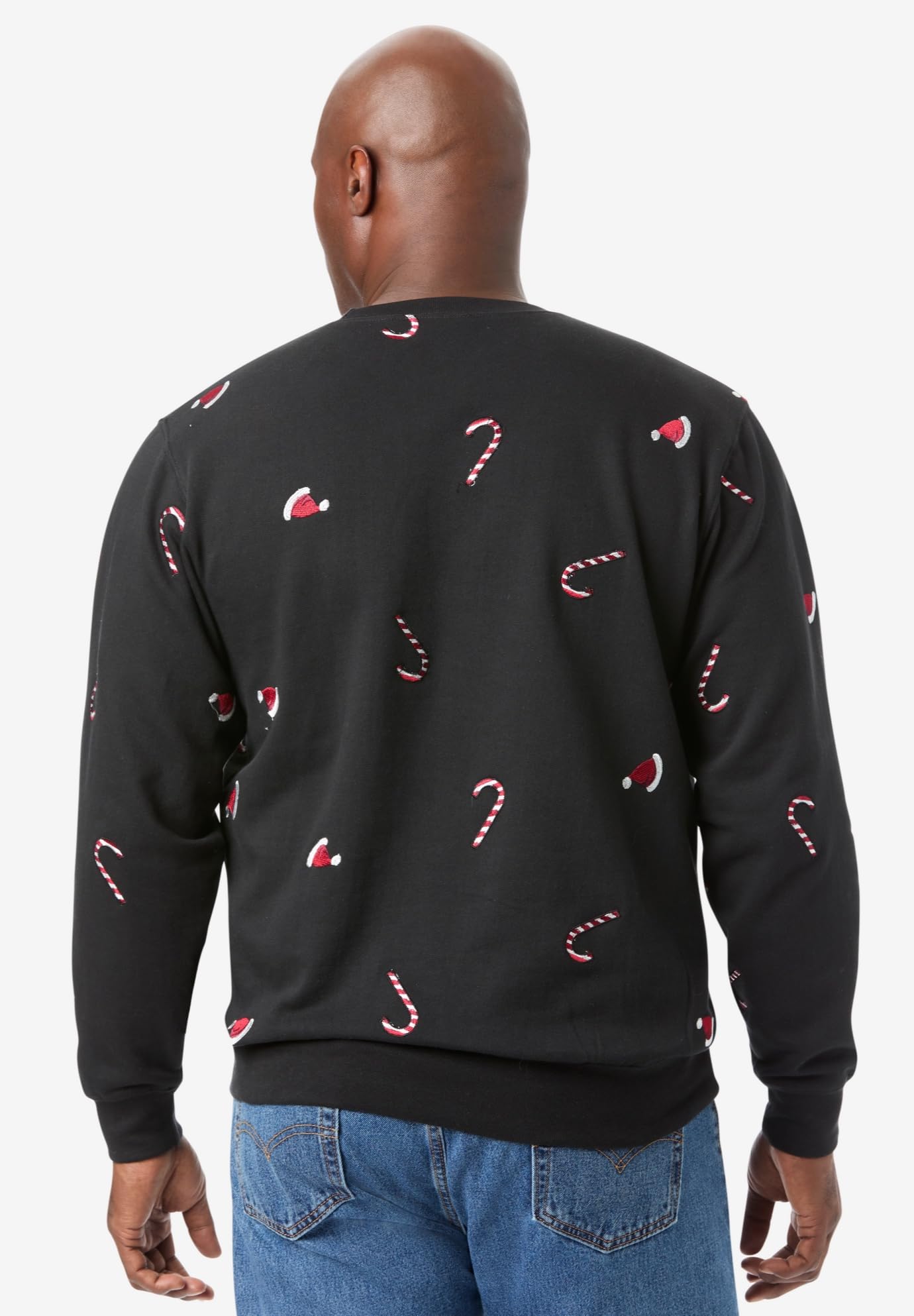 KingSize Men's Big & Tall Graphic Fleece Sweatshirt - Comfortable Oversized Pullover for Casual Wear, Lounge & Winter Outfits