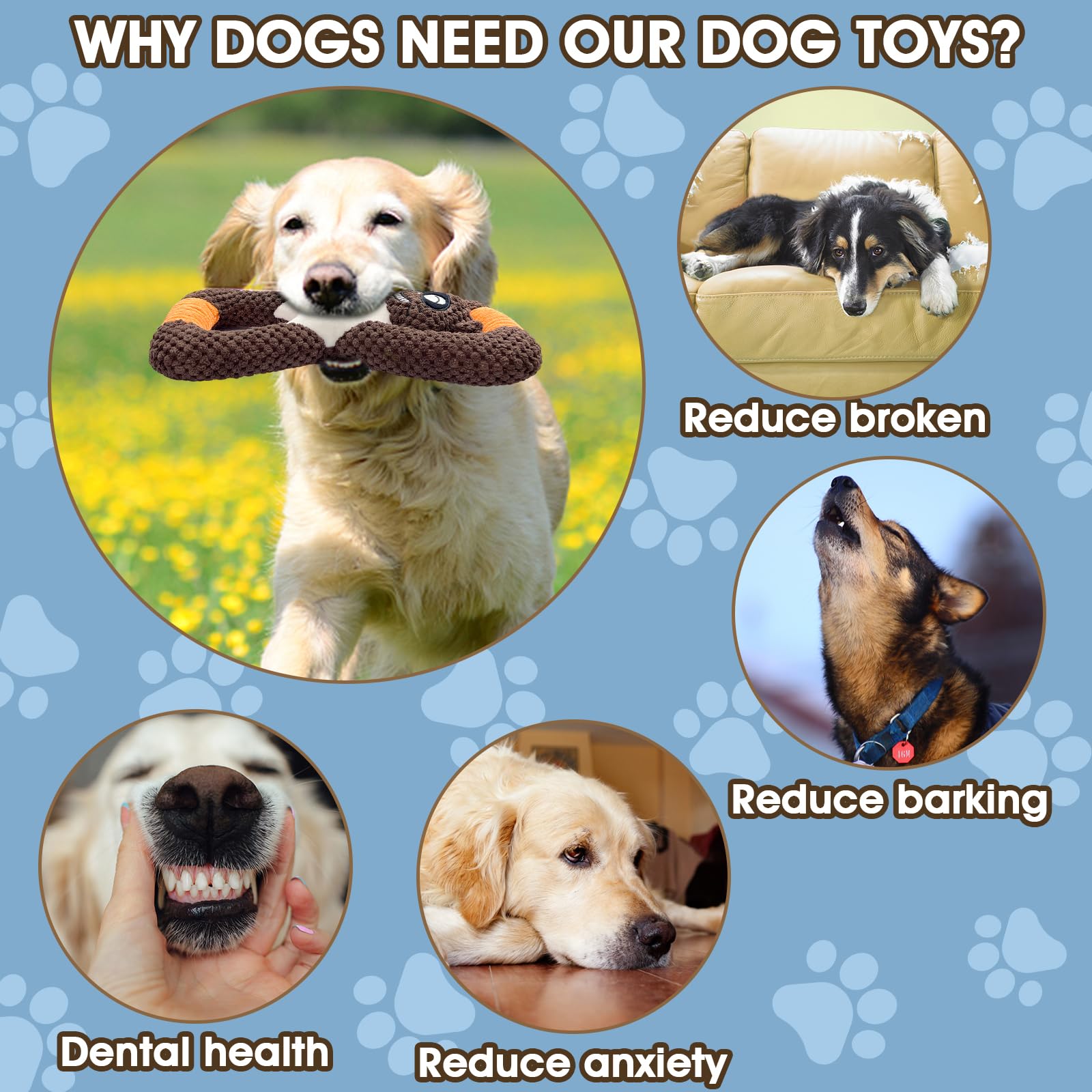 Indestructible Plush Dog Toys for Small, Medium & Large Breeds - Durable & Tough Interactive Chew Toy for Aggressive Chewers (Raccoon Design) - Perfect for Playtime, Training & Boredom Relief