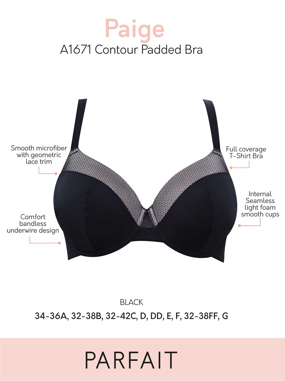 Parfait Paige Unlined Wire Bra - Comfortable Wireless Support for Everyday Wear | Perfect for Work, Yoga & Relaxation