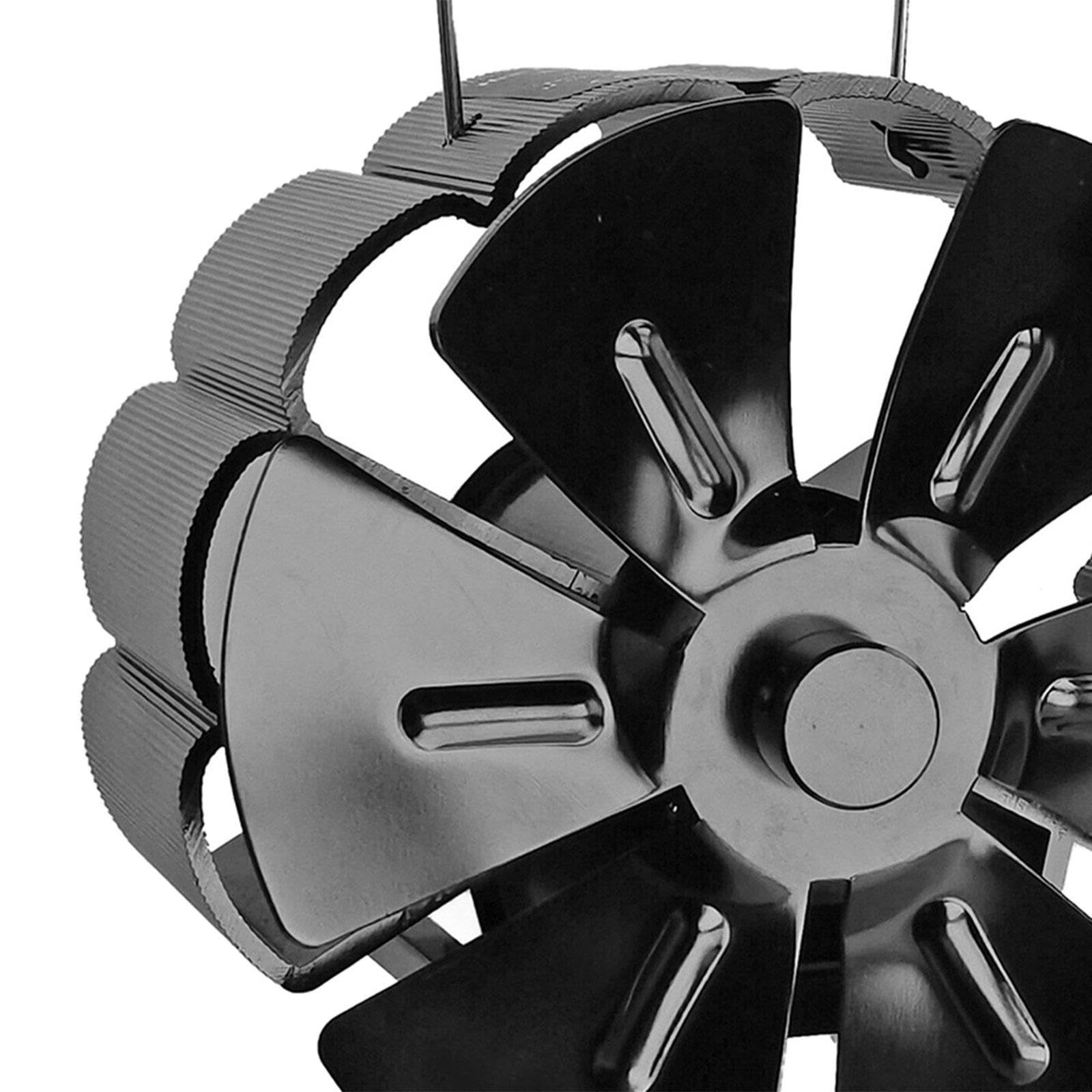 MYCENSE Mini Wood Stove Fan - 6 Vanes, Lightweight & Efficient for Fireplaces
