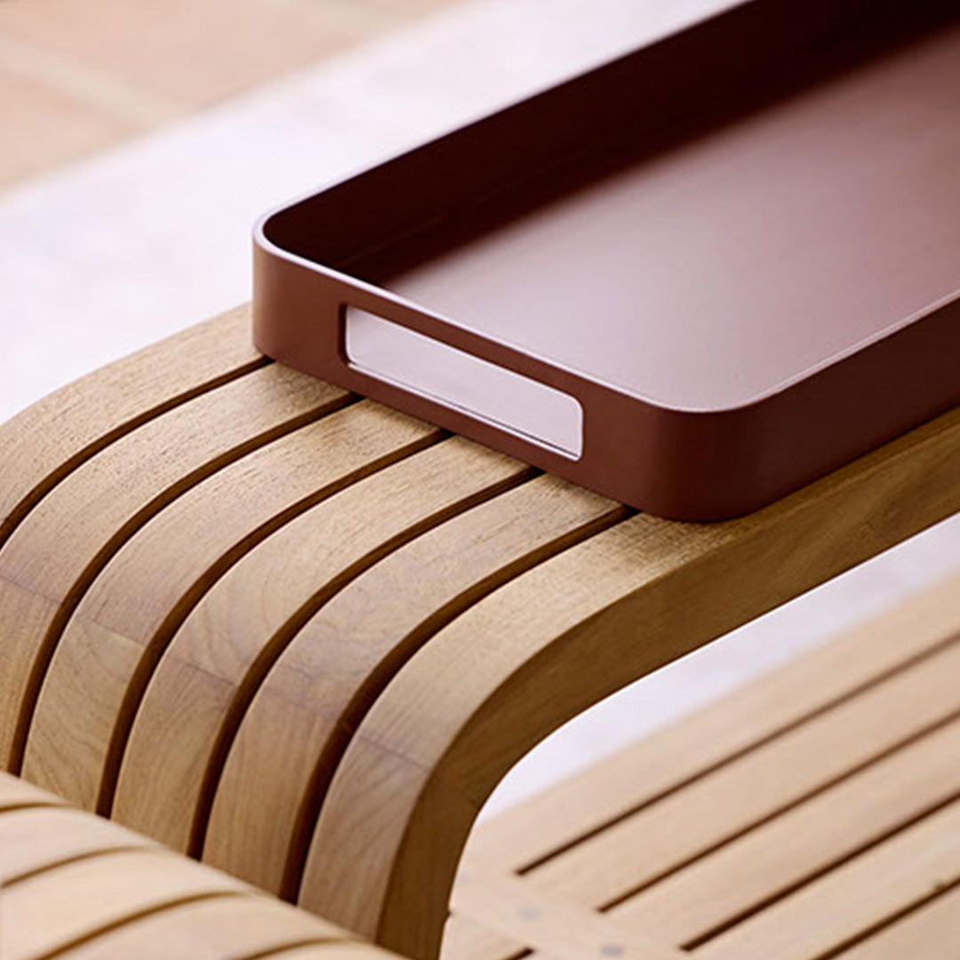 Cane Line Design Team Skye Tray - Premium Outdoor Serving Tray for Patio, Poolside & Garden Entertaining - Durable Rattan Accessory for Drinks, Snacks & Decor