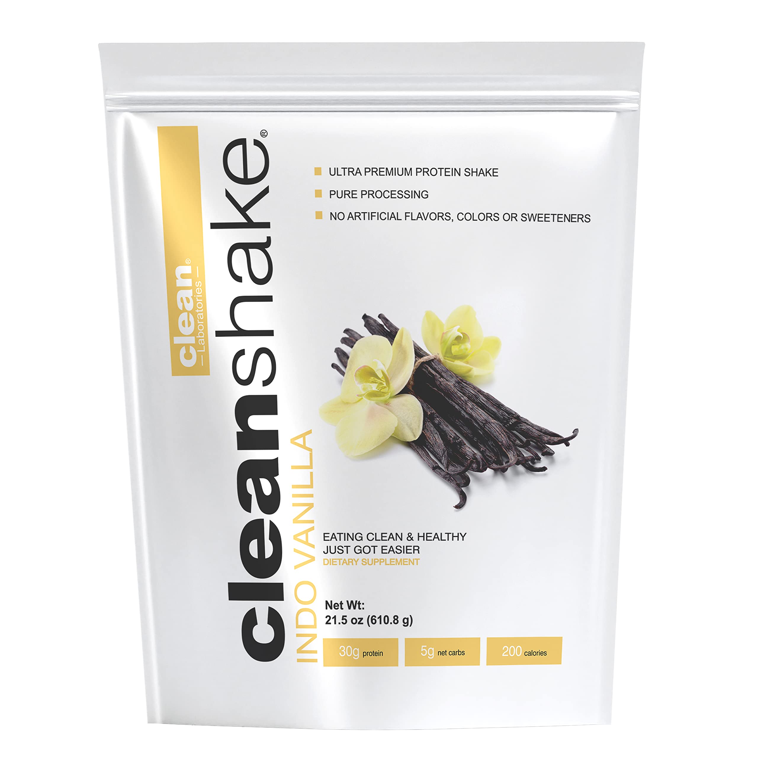 CleanShake Ultra-Premium Protein Shake - Organic Whey Protein Powder with 21 Superfoods, 23 Vitamins & Minerals | Non-GMO, rBGH-Free Grass Fed Whey | Informed Protein Certified | Perfect for Post-Workout Recovery & Healthy Meal Replacement