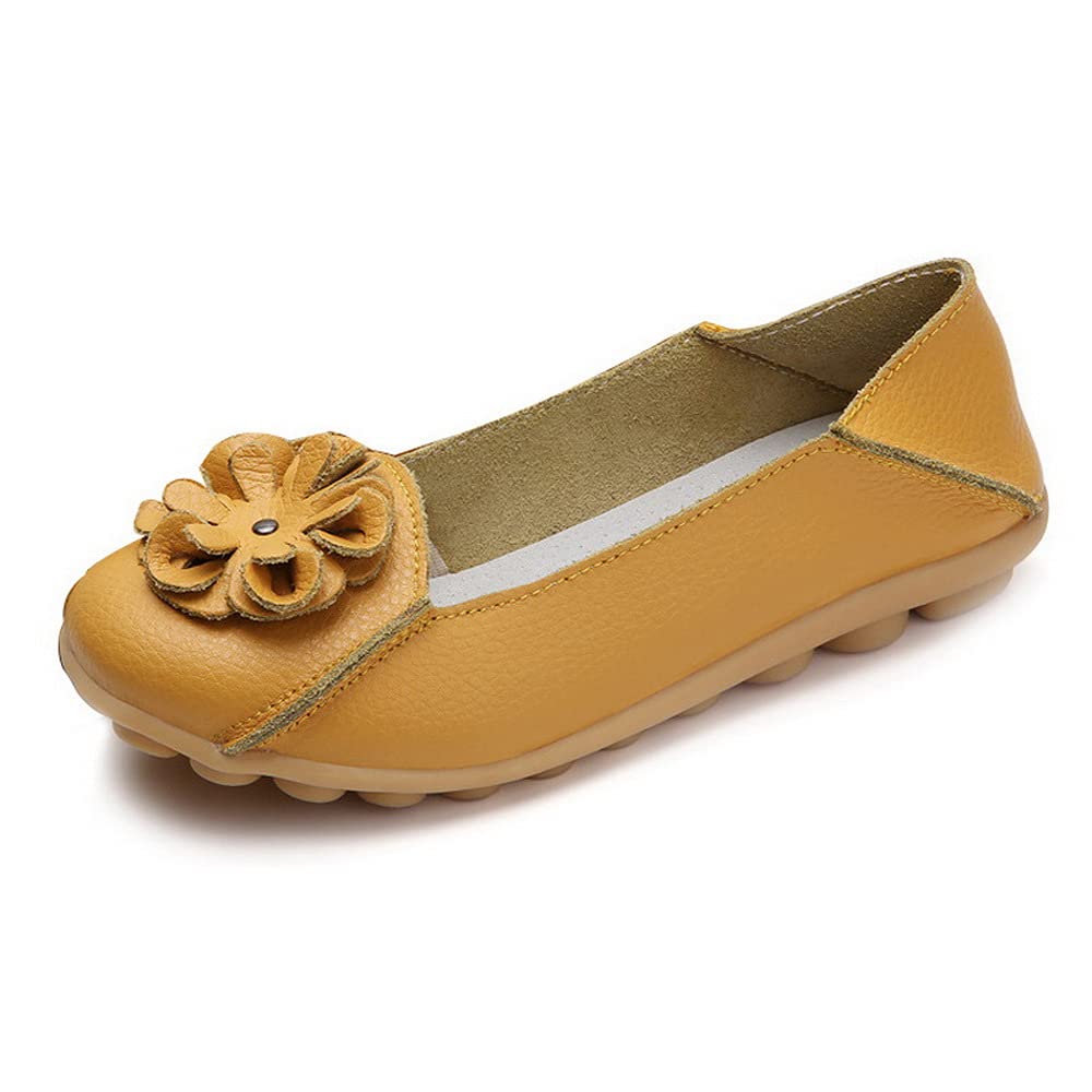 Women's Slip On Loafers - Comfortable Pea Design Casual Flat Shoes for Work, Travel & Everyday Wear