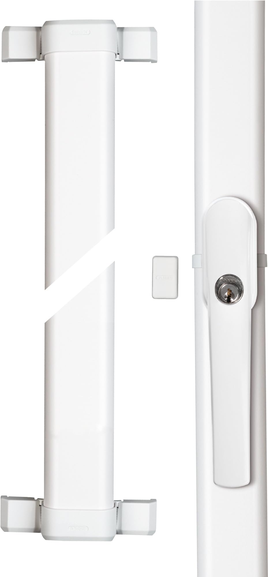 ABUS 119118 FOS550 White Window Lock - Secure Sliding & Casement Windows - No Lock Bar Included | Home & Office Safety Solution
