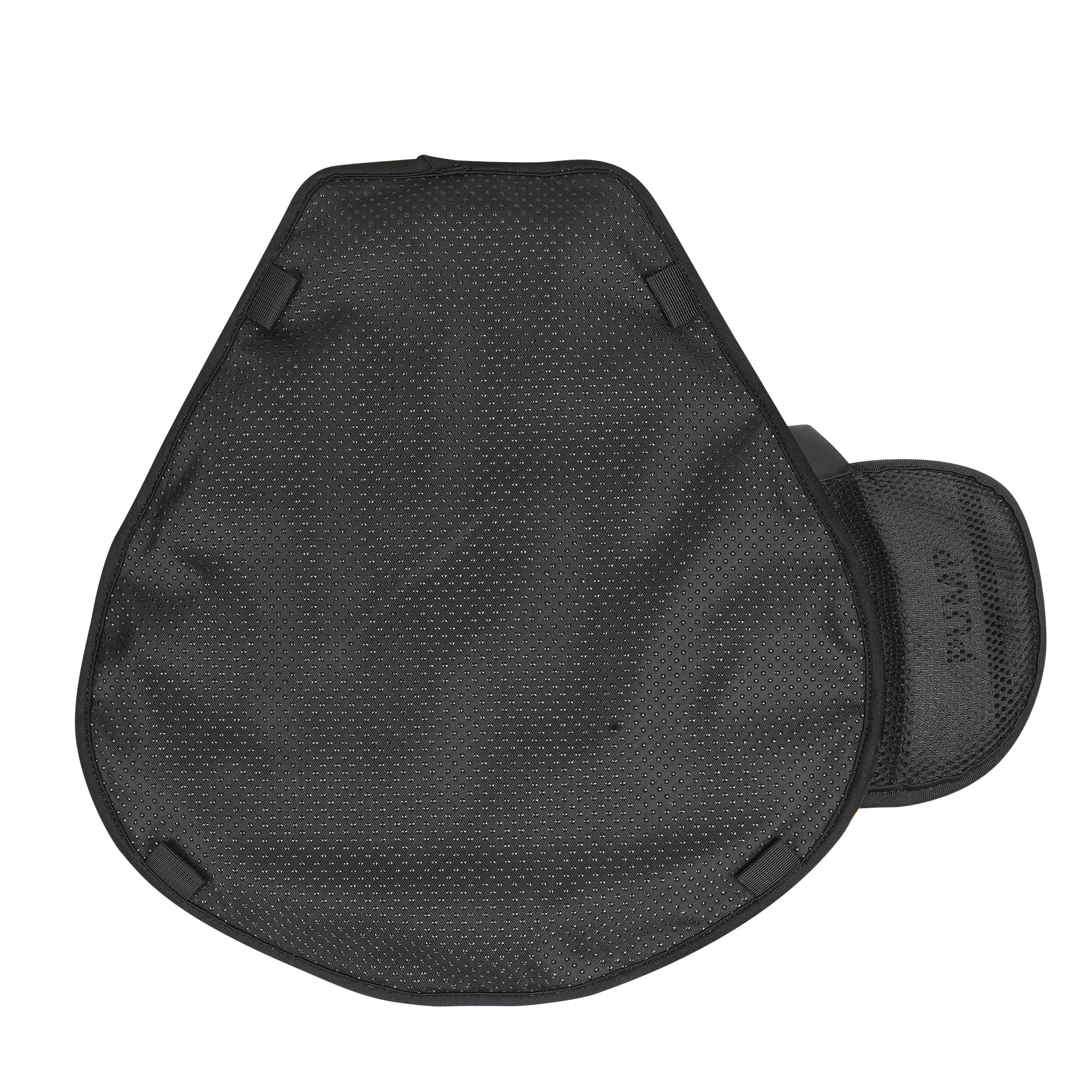 GRAND PITSTOP Motorcycle Air Seat Cushion with Pump - Inflatable Bubble Pad with Breathable Mesh Cover & Anti-Slip Base for Cruiser Bikes - Long Ride Comfort for Harley, Honda, Yamaha Motorcycles