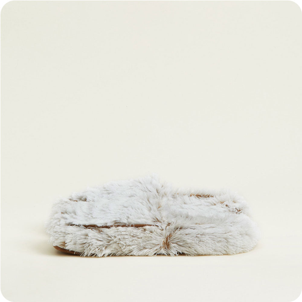 Cozy Marshmallow Brown Slippers for Women & Men - Warmies® Plush Indoor/Outdoor House Shoes - Perfect for Winter, Lounge & Home Comfort