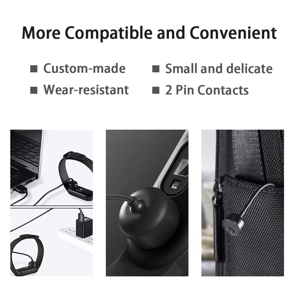 AWINNER Replacement USB Charger Cable for Xiaomi Mi Band 5/6/7 - Smartwatch Charging Dock & Adapter Cord | Perfect for Home, Office, Travel & Gym Use