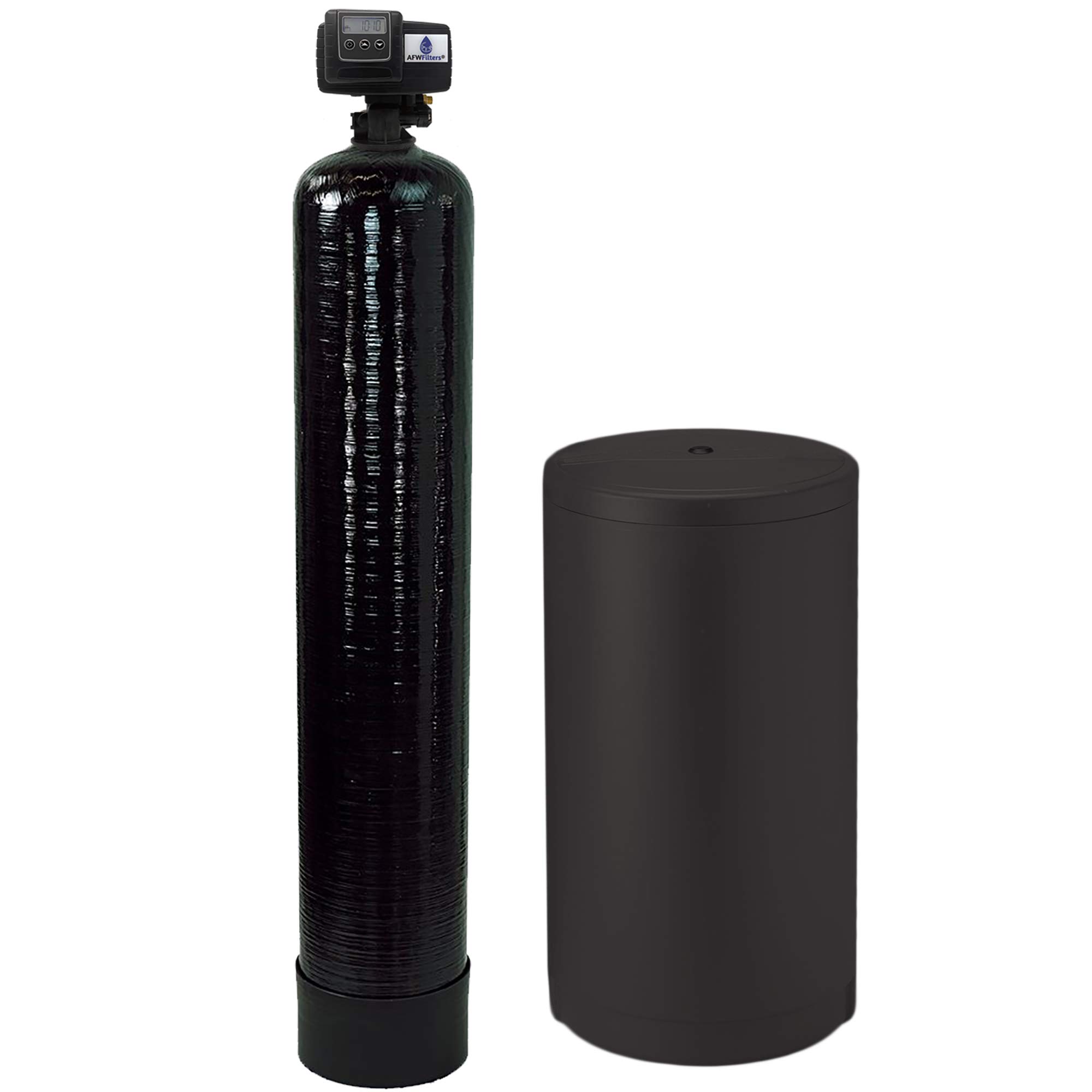 AFWFilters Iron Pro 2 Whole House Water Softener & Iron Filter System with Fleck 5600SXT Digital Metered Valve - 32,000 Grain Capacity for Clean, Soft Water | Perfect for Homes with Hard Water & Iron Contamination