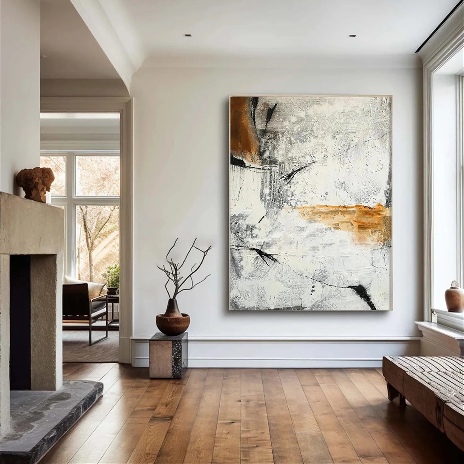 Abstract Painting #AB 181 - Modern Wall Art for Home & Office Decor - Perfect for Living Room, Bedroom or Workspace