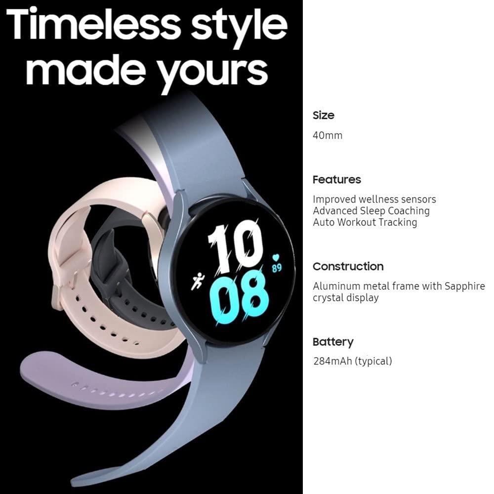 SAMSUNG Galaxy Watch 5 (40mm, WiFi + 4G LTE) 1.2