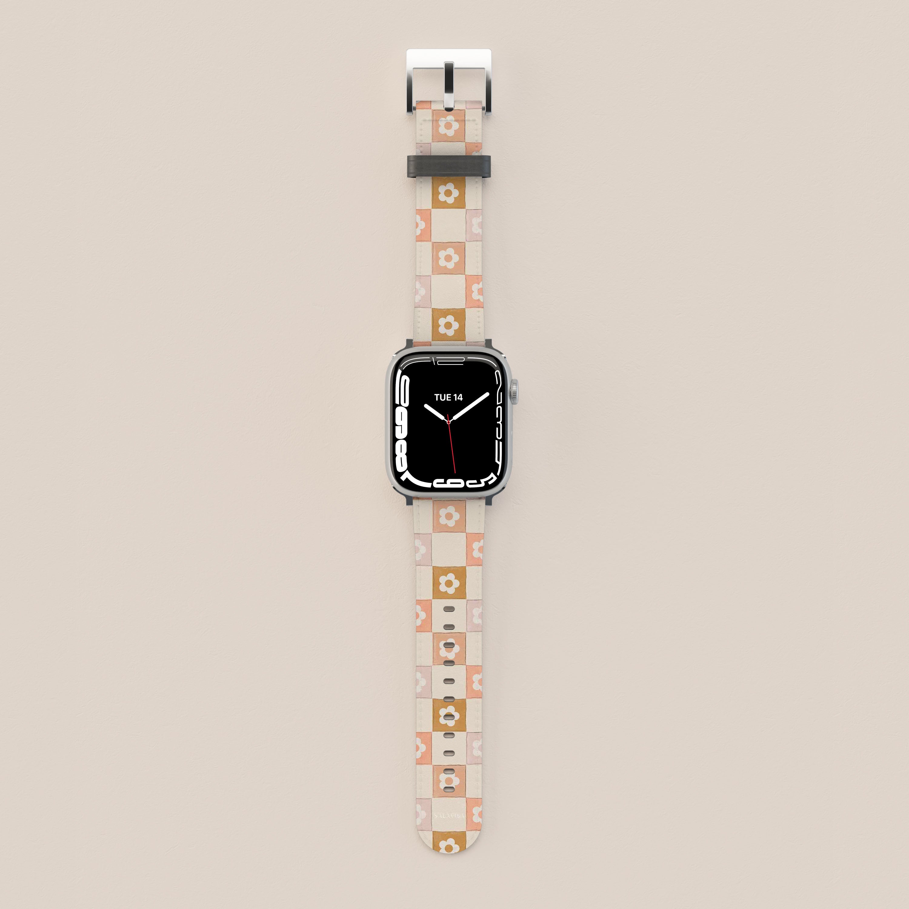 Luxury Beige Apple Watch Band - Soft Silicone Strap for Women & Men, Compatible with All Apple Watch Models - Perfect for Workouts, Office & Everyday Wear