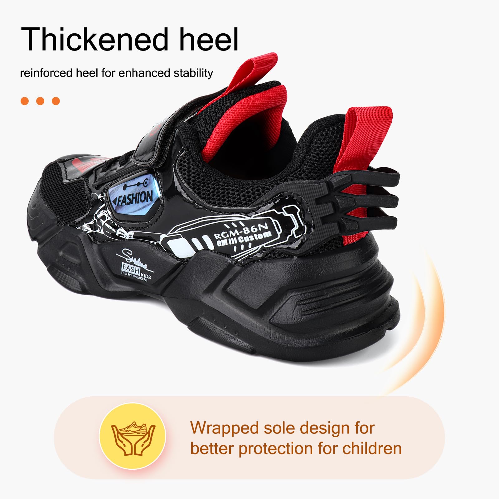 **Boys' Breathable Mesh Sports Shoes - Lightweight Basketball & Running Shoes for Kids - Trendy Casual Sneakers for School, Play & Outdoor Activities**