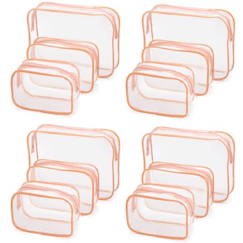 Peach Pink - 12PCS (4S+4M+4L)