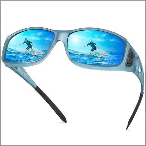 A25 Matte Blue Frame/Blue Mirrored Lens